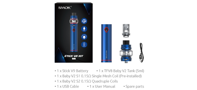 SMOK Stick V9 Kit Package