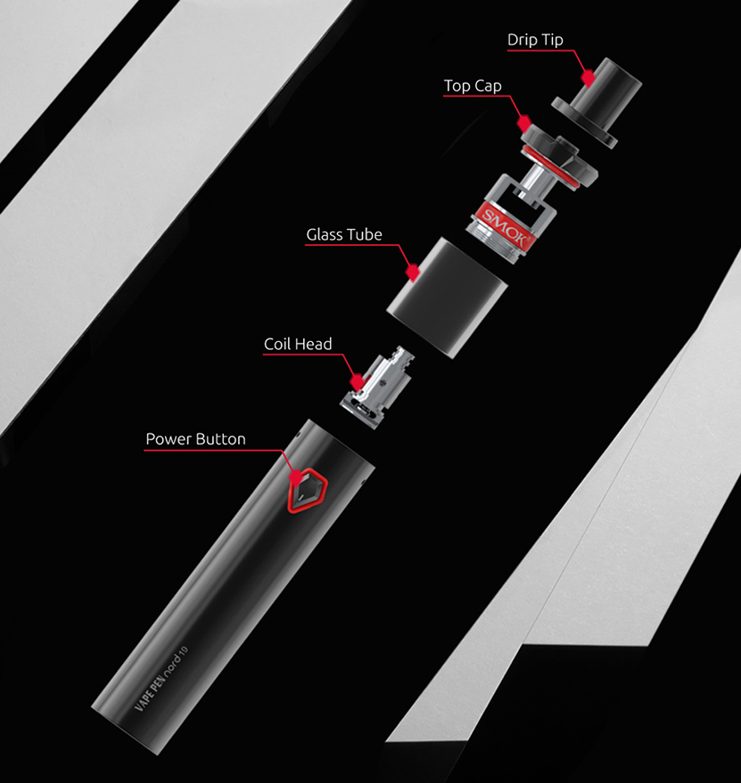 SMOK VAPE PEN Nord 19 Starter Kit Components