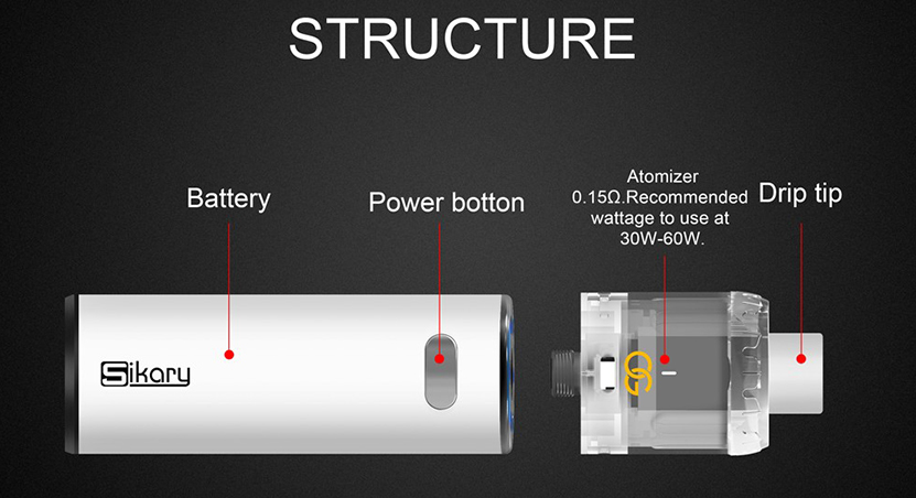Sikary OG Vape Pen Starter Kit Features 03