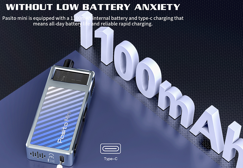 Smoant Pasito Mini Kit Battery Capacity