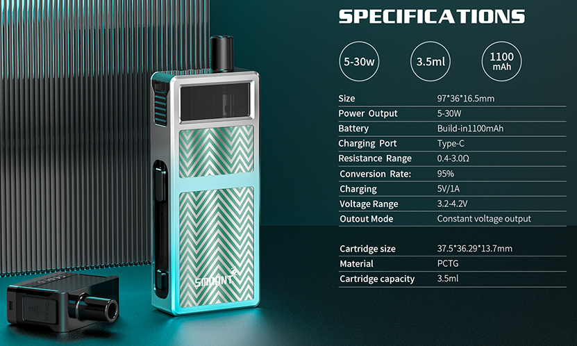 Smoant Pasito Mini Kit Specifications