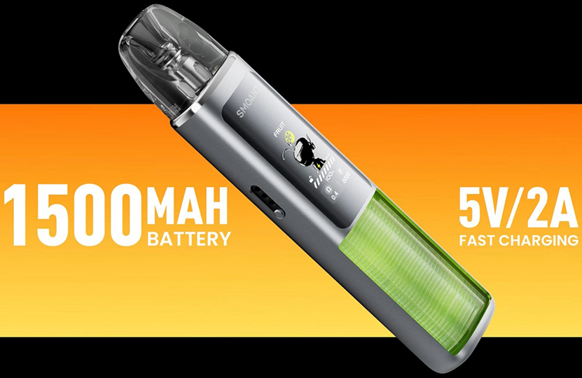 Smoant Racer Flex Kit Battery Capacity