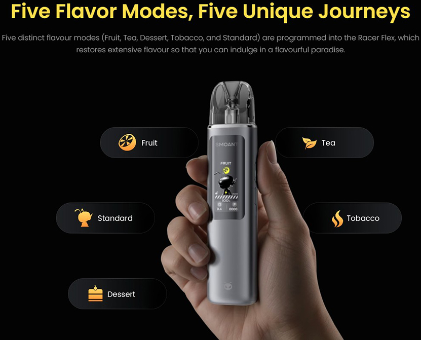 Smoant Racer Flex Kit Five Flavor Modes