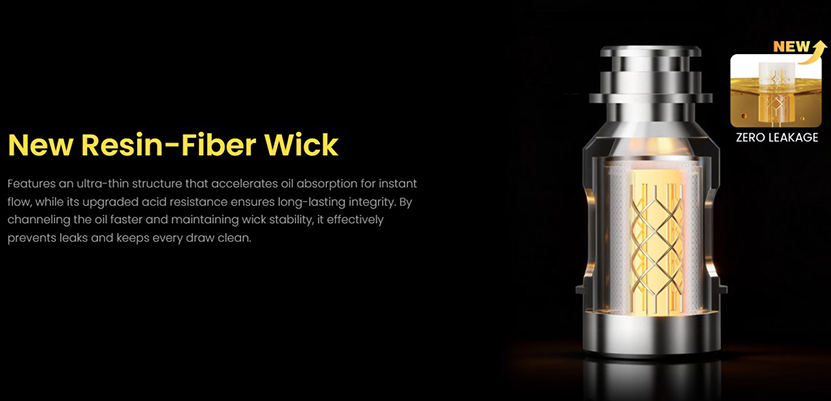 Smoant Racer Flex Kit New Resin Fiber Wick