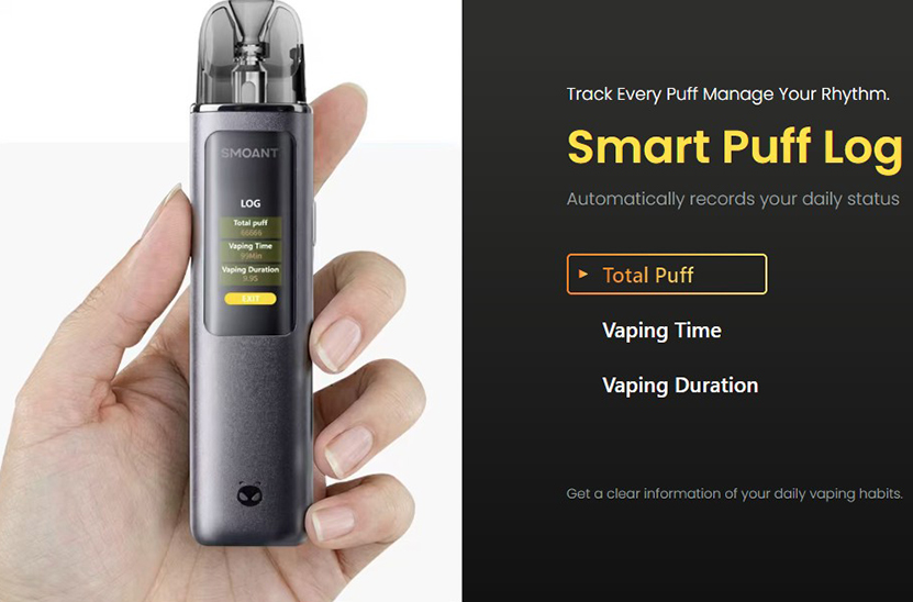 Smoant Racer Flex Kit Smart Puff Log