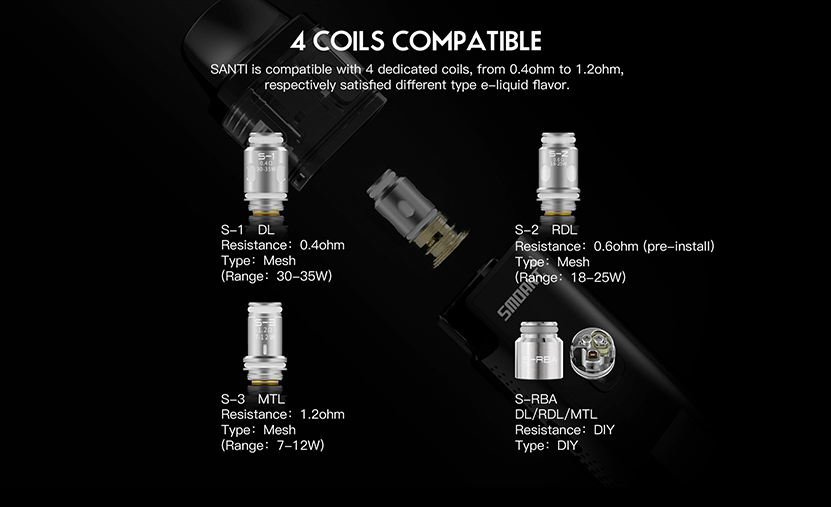 Smoant Santi Coil Feature 1