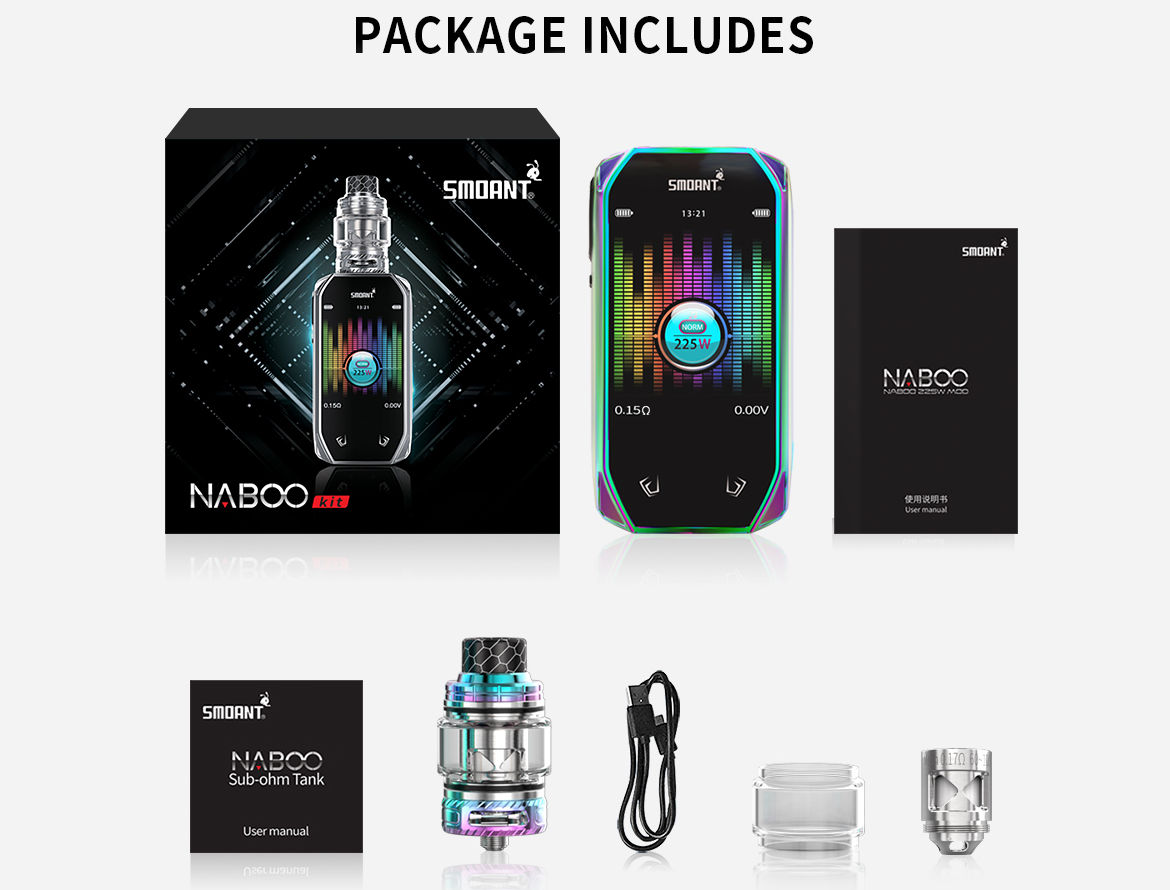 Smoant Naboo 225W Kit Features 15