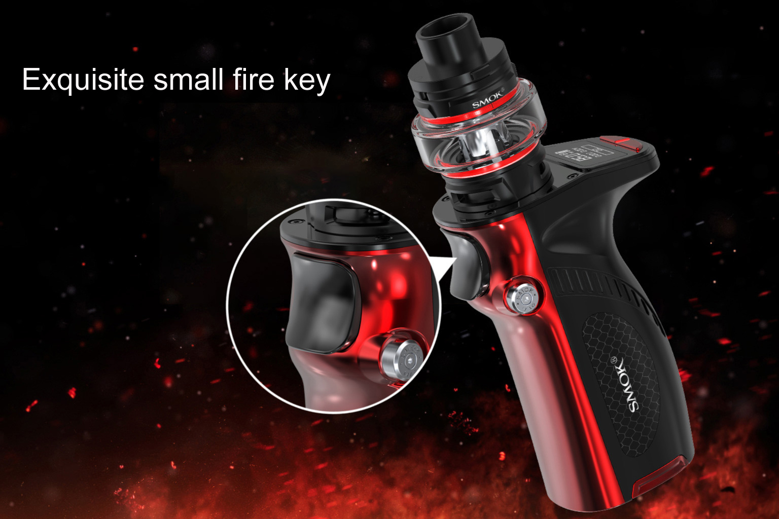 Smok Mag Grip 85W/100W Kit with TFV8 Baby V2 Tank - Red Black