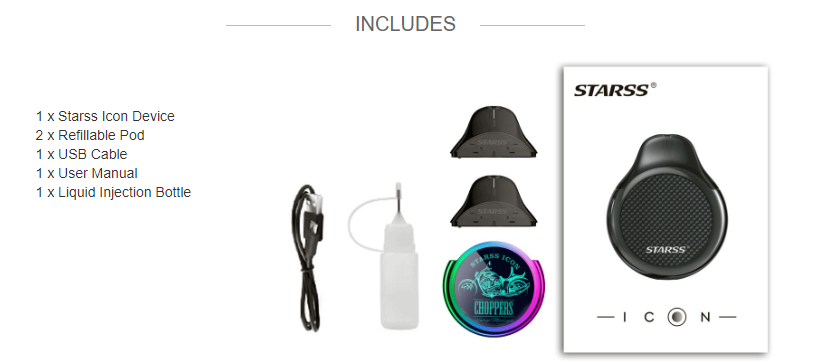 Starss Icon Pod System Kit package