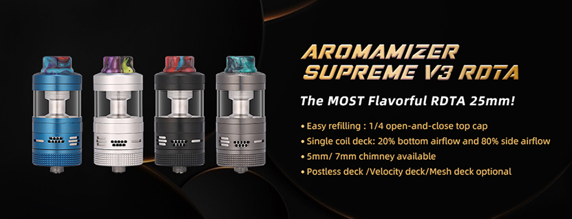 Steam Crave Aromamizer Supreme V3 RDTA Features