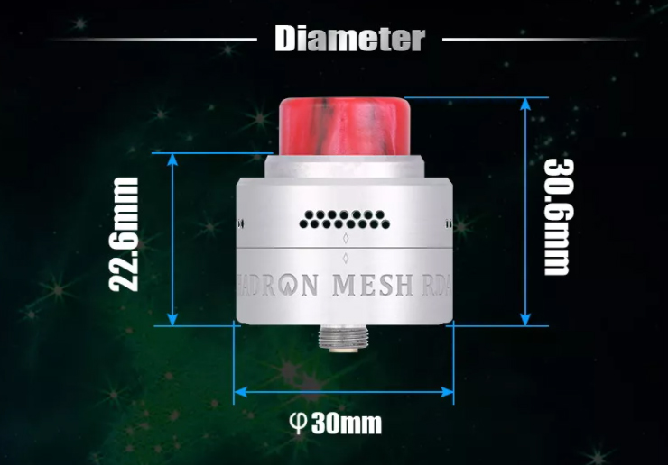 Steam Crave Hardon Mesh RDSA Diameter