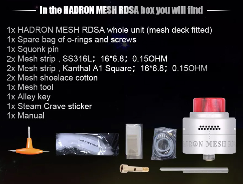 Steam Crave Hardon Mesh RDSA Package