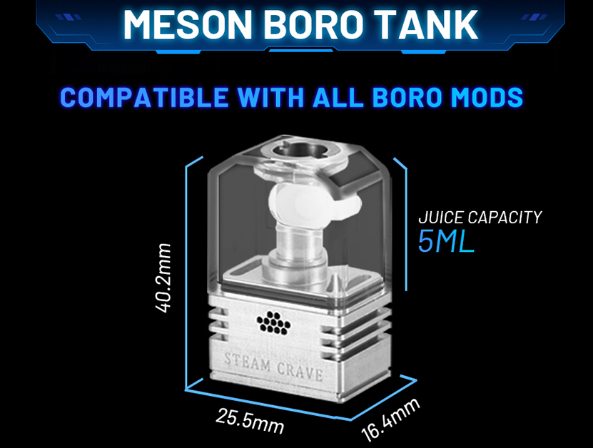 Steam Crave Meson Boro Tank 5ml Capacity