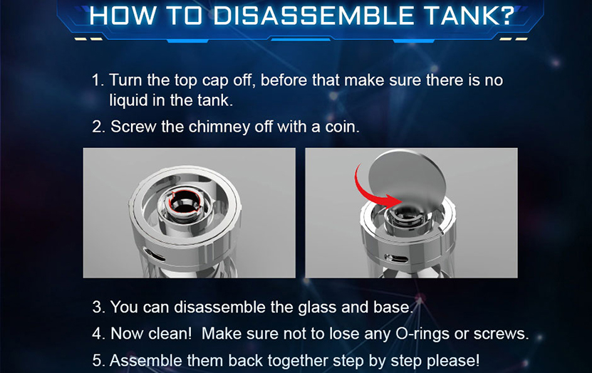 Steam Crave Meson RTA How to disassemble