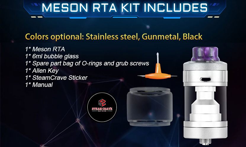Steam Crave Meson RTA Package