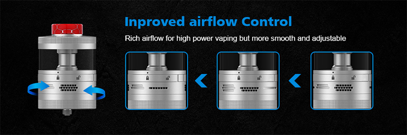 Steam Crave Titan RDTA airflow