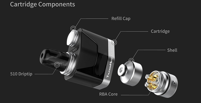 THC Tauren X Pod RBA Kit Cartridge