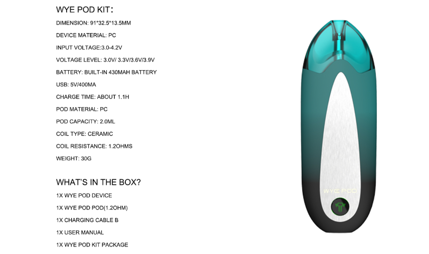 Tesla WYE Pod Kit Feature Package