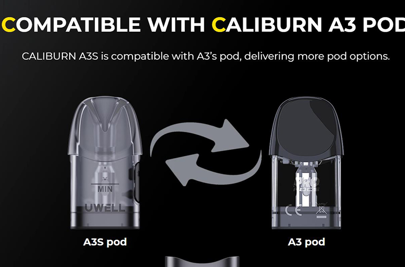 Uwell Caliburn A3S Kit Compatible Pods