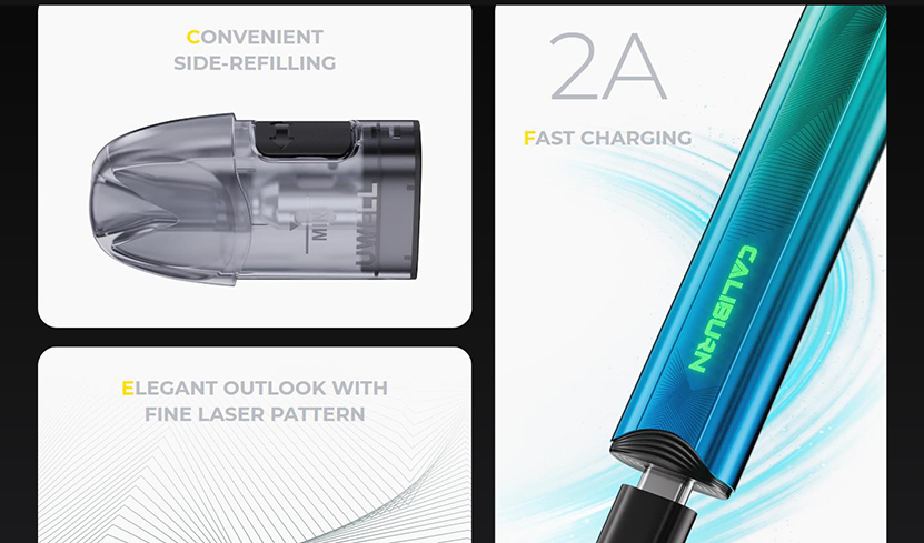 Uwell Caliburn A3S Kit Features