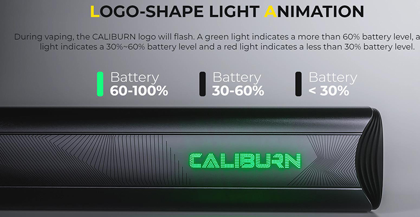 Uwell Caliburn A3S Kit Logo-shape Light