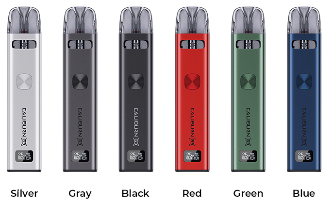 Uwell Caliburn G3 Kit Colors - 【Uwell】Caliburn G3をレビュー！～出力調整ができるカリバーン！～