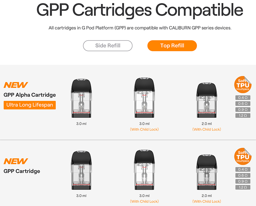 Uwell Caliburn G5 Compatible Pod