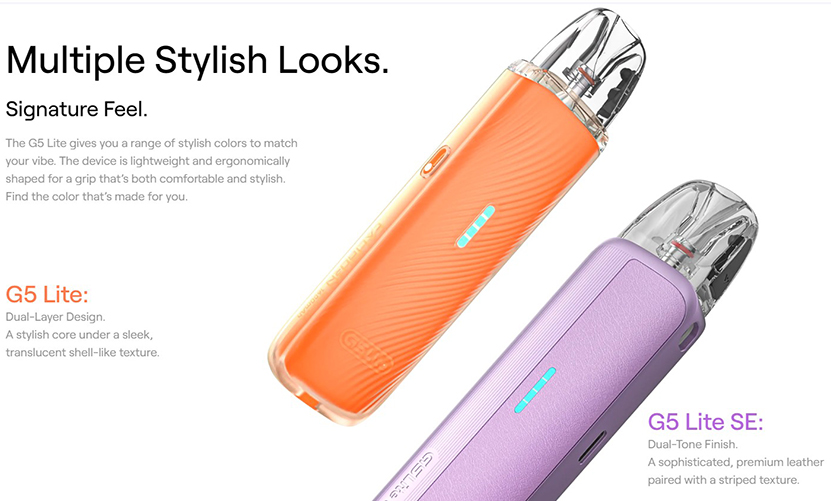 Uwell Caliburn G5 Lite Stylishe Looks