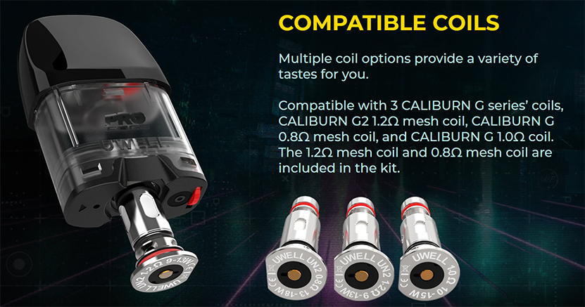 Uwell Caliburn GK2 Pod Kit Compatible