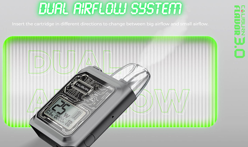 Uwell Caliburn GK3 Kit Dual Airflow System