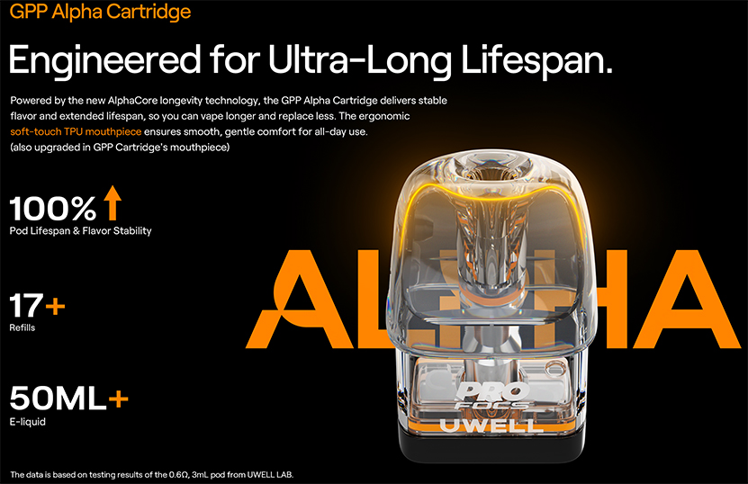 Uwell Caliburn GPP Alpha Cartridge Ultra-long Lifespan