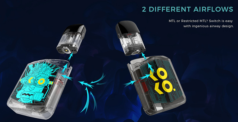 Caliburn KOKO Prime Vision Pod Kit MTL or DTL vape