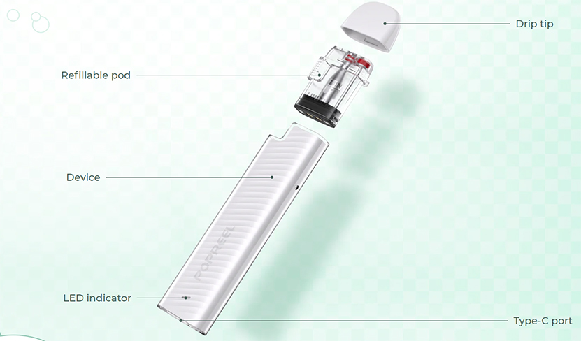 Uwell Popreel P1 Pod System Kit Parts