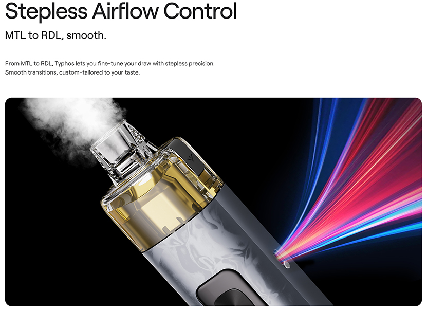 Uwell Typhos Pod Kit Airflow Control
