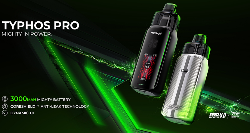 Uwell Typhos Pro Pod Kit Battery Capacity