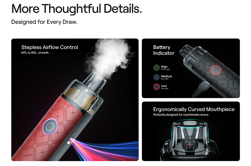 Uwell Typhos SE Pod System Kit Stepless Airflow