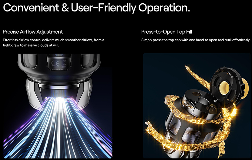 Uwell Valyrian 4 Tank Precise Airflow Design