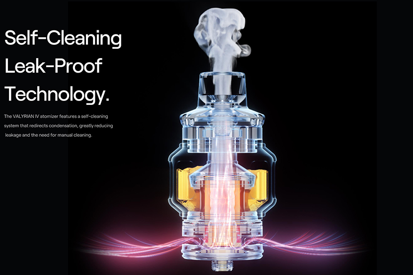 Uwell Valyrian 4 Tank Self-Cleaning Leakproof Tech