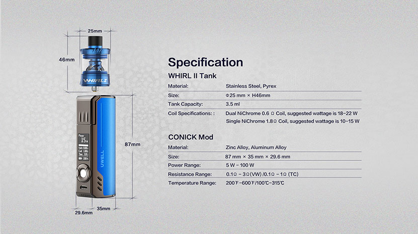 Uwell Whirl 2 Kit Feature 12
