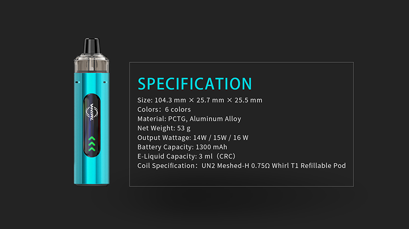Uwell Whirl T1 Kit Feature 11