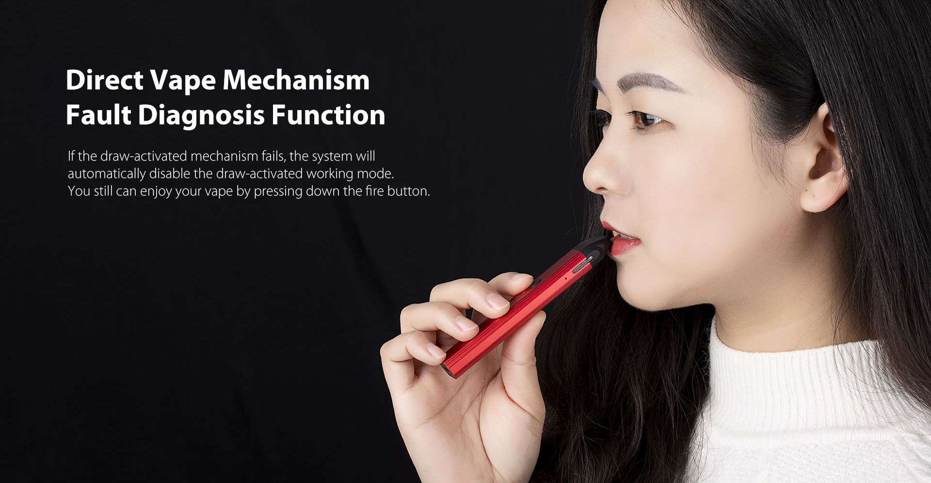 Uwell Caliburn Portable Pod System Direct Vape Mechanism