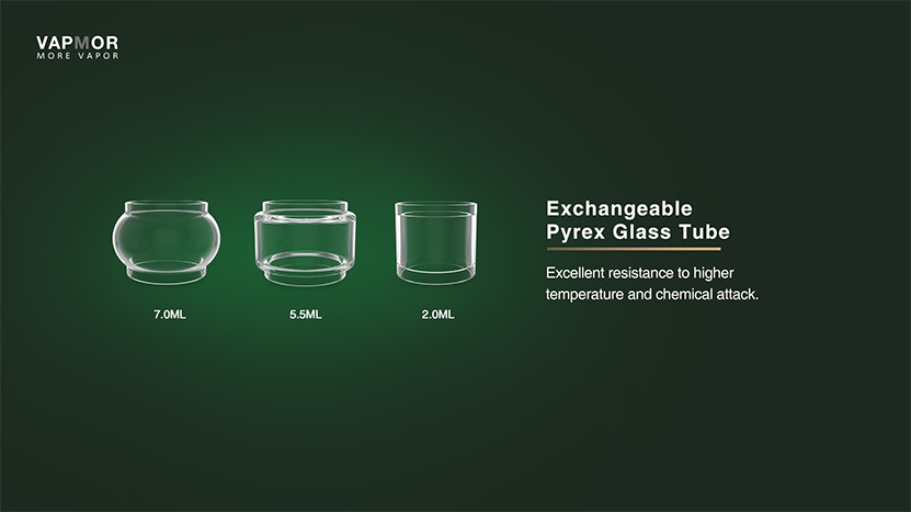 VAPMOR V-Tank Replacement Glass Tube Exchangeable Glass Tube