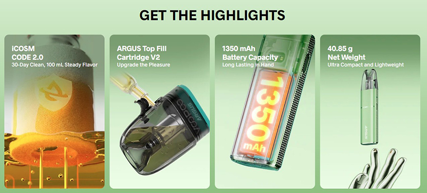 VOOPOO Argus G3 Mini Kit Features