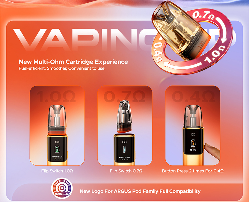 VOOPOO Argus G4 Pod Kit with Multi-ohm Cartridge
