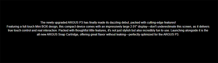 VOOPOO Argus P3 Kit Short Description