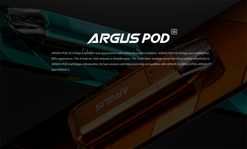 VOOPOO Argus Pod SE Kit Description