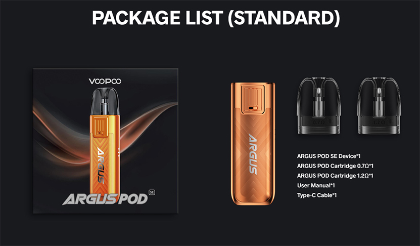 VOOPOO Argus Pod SE Kit Package