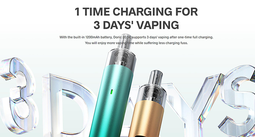 VOOPOO Doric 20 SE Kit Battery Capacity