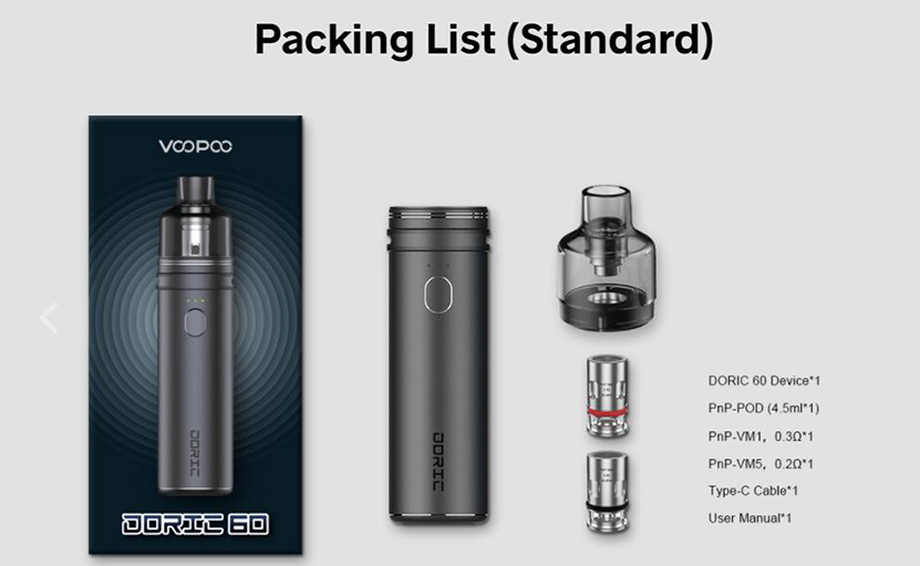 VOOPOO Doric 60 Kit Package