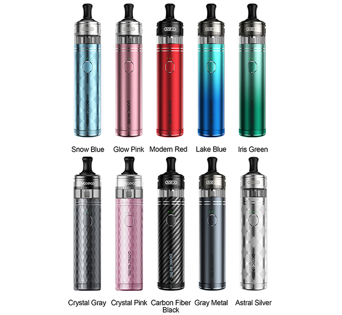VOOPOO Doric 60 Pro Pod Kit Colors - 【VOOPOO】Doric 60 Pro Kitをレビュー！～シンプルだけどハイパワー！さらに超長寿命コイルも優秀！～